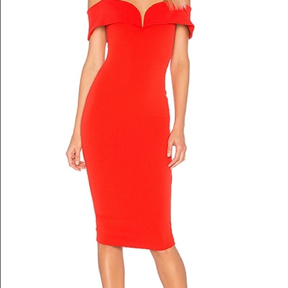 Red Midi Dress